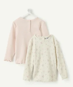 Lot de 2 t-shirts bébé fille imprimé