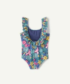 Maillot de bain fille imprimé fleuri