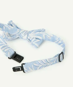 Nœud papillon imprimé bleu clair