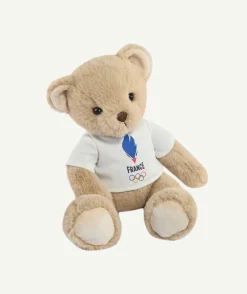 Ours beige avec t-shirt equipe de france - 30 cm