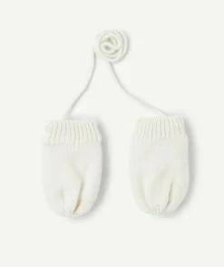 Paire de moufle bébé fille rose pâle