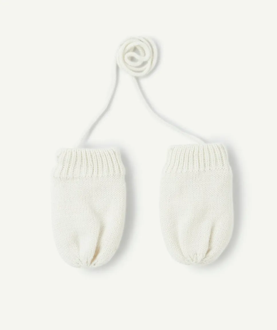 Paire de moufle bébé fille rose pâle