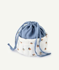 Panier de rangement bébé garçon imprimé oursons