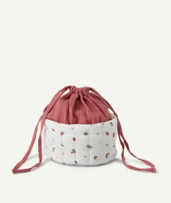 Panier de rangement bébé imprimé floral en coton