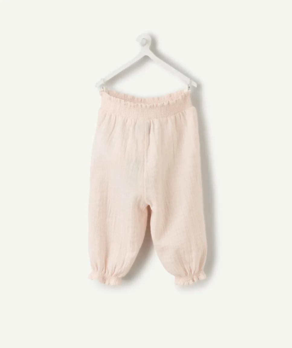 Pantalon balloon naissance fille rose