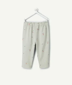 Pantalon bébé fille imprimé floral