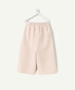 Pantalon bébé fille maille large rose