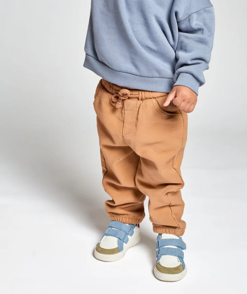 Pantalon coupe jogging bébé garçon camel