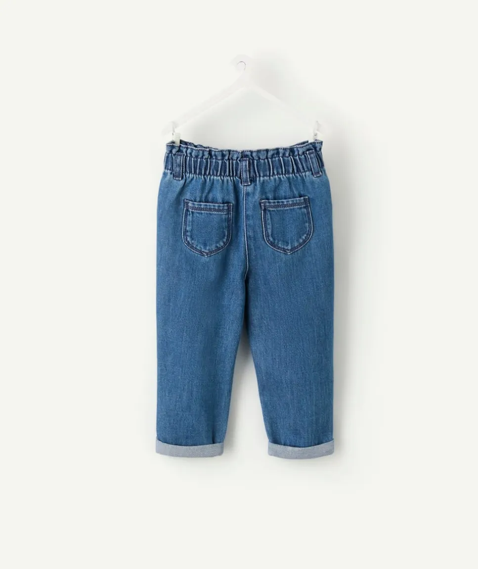 Pantalon denim bébé fille relax