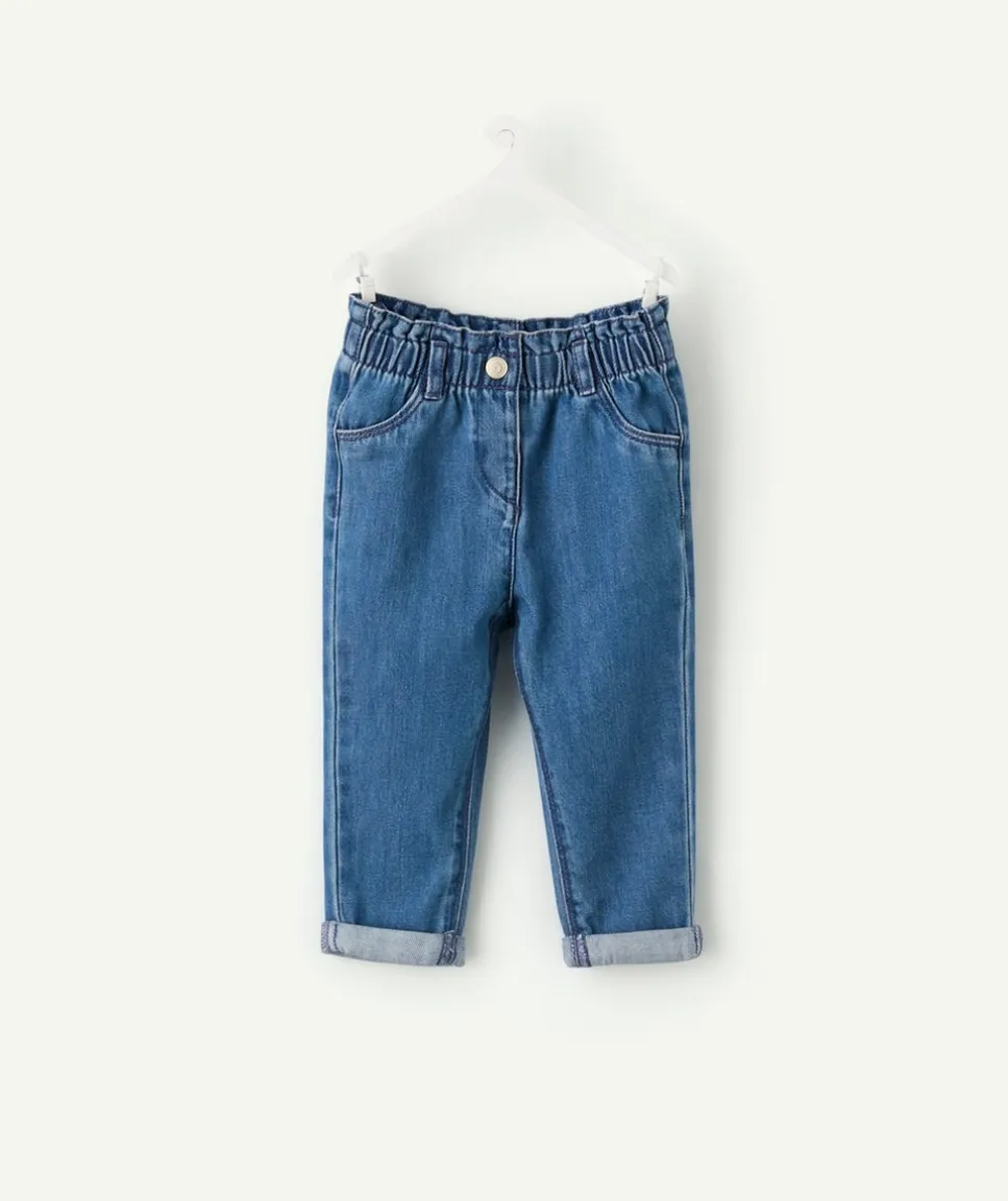 Pantalon denim bébé fille relax