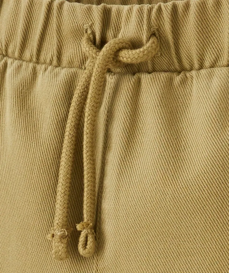 Pantalon droit bébé garçon kaki en viscose labellisée