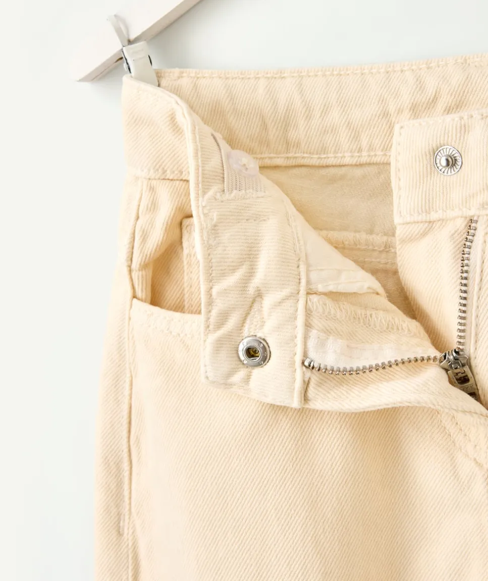 Pantalon fille ballon beige