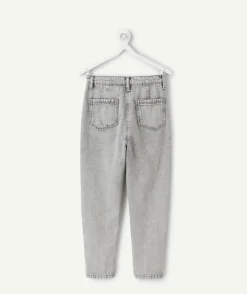 Pantalon fille droit gris
