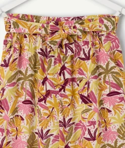 Pantalon fille large imprimé