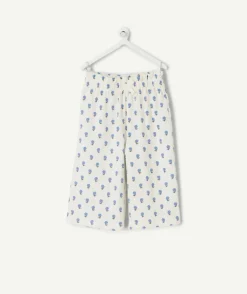 Pantalon fluide bébé fille imprimé floral