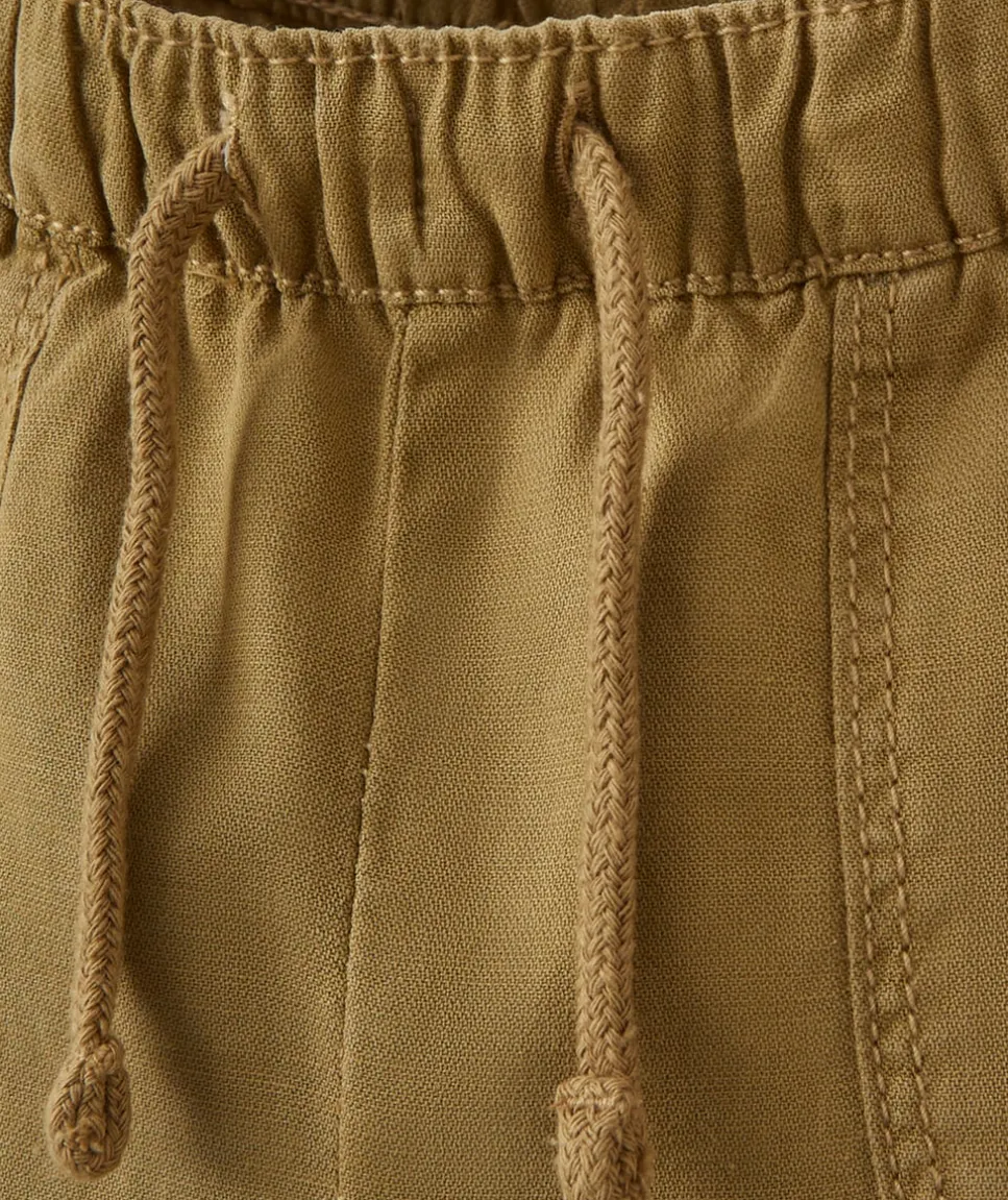 Pantalon fluide bébé garçon kaki avec poches