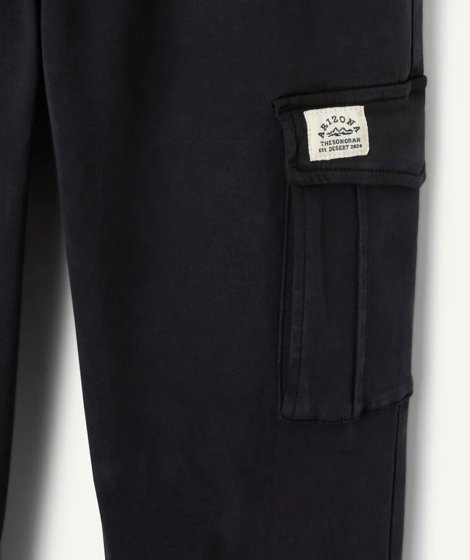 Pantalon garçon cargo noir