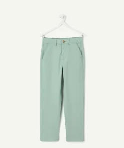 Pantalon garçon chino vert