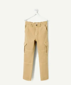 Pantalon garçon droit beige