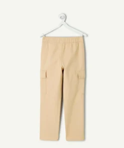 Pantalon garçon droit beige