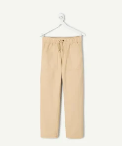 Pantalon garçon droit beige