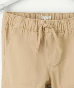 Pantalon garçon droit beige
