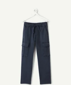 Pantalon garçon droit bleu