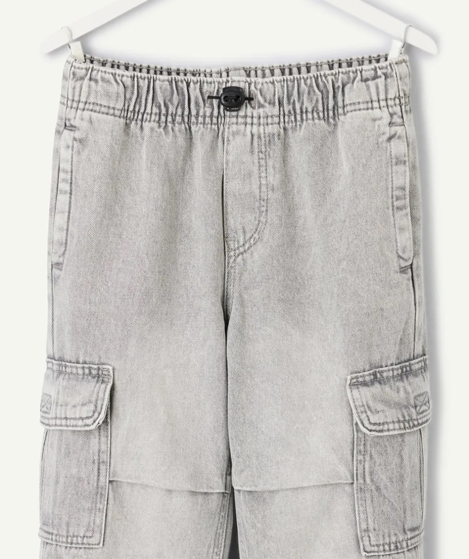 Pantalon garçon droit gris