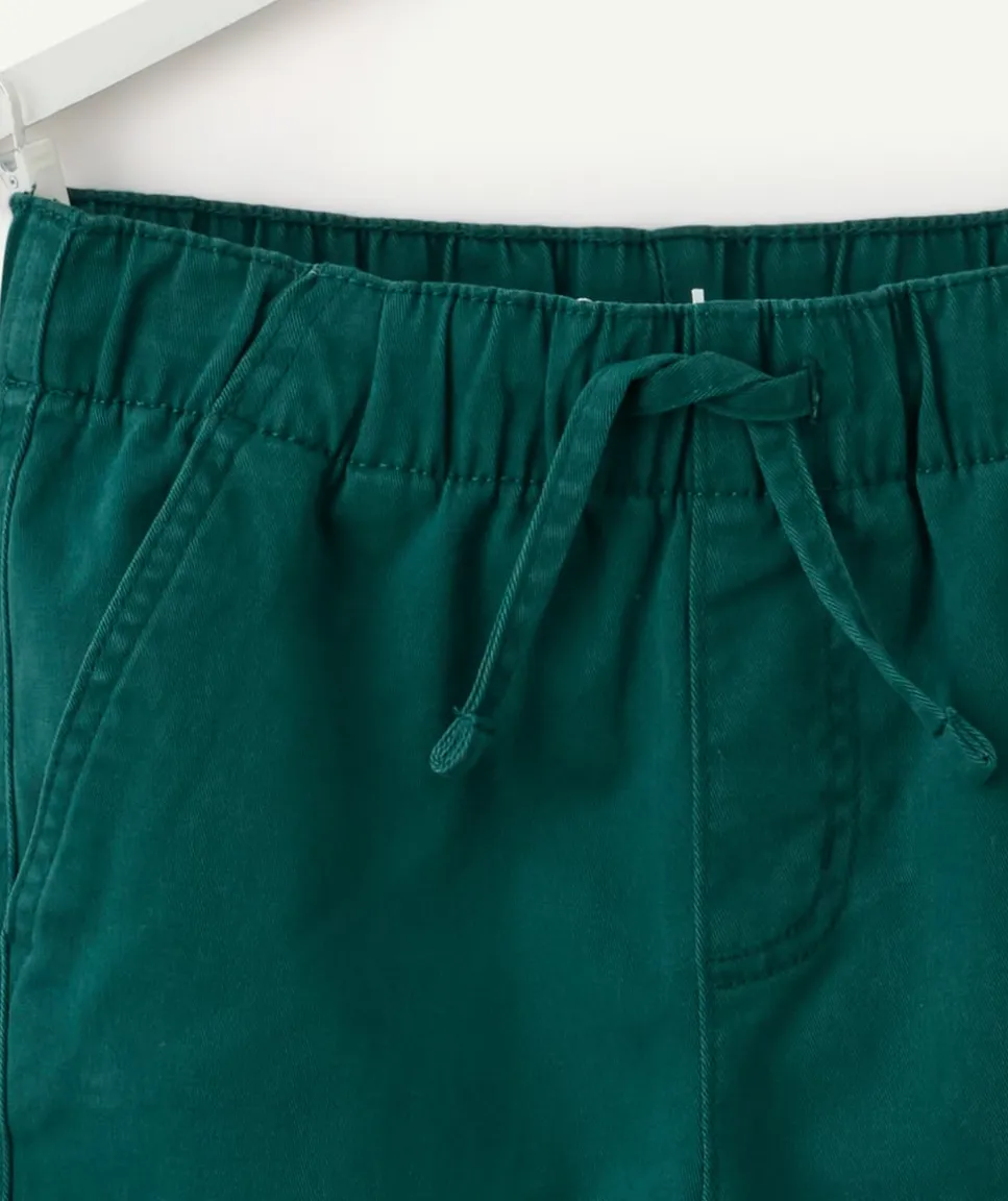 Pantalon garçon droit vert