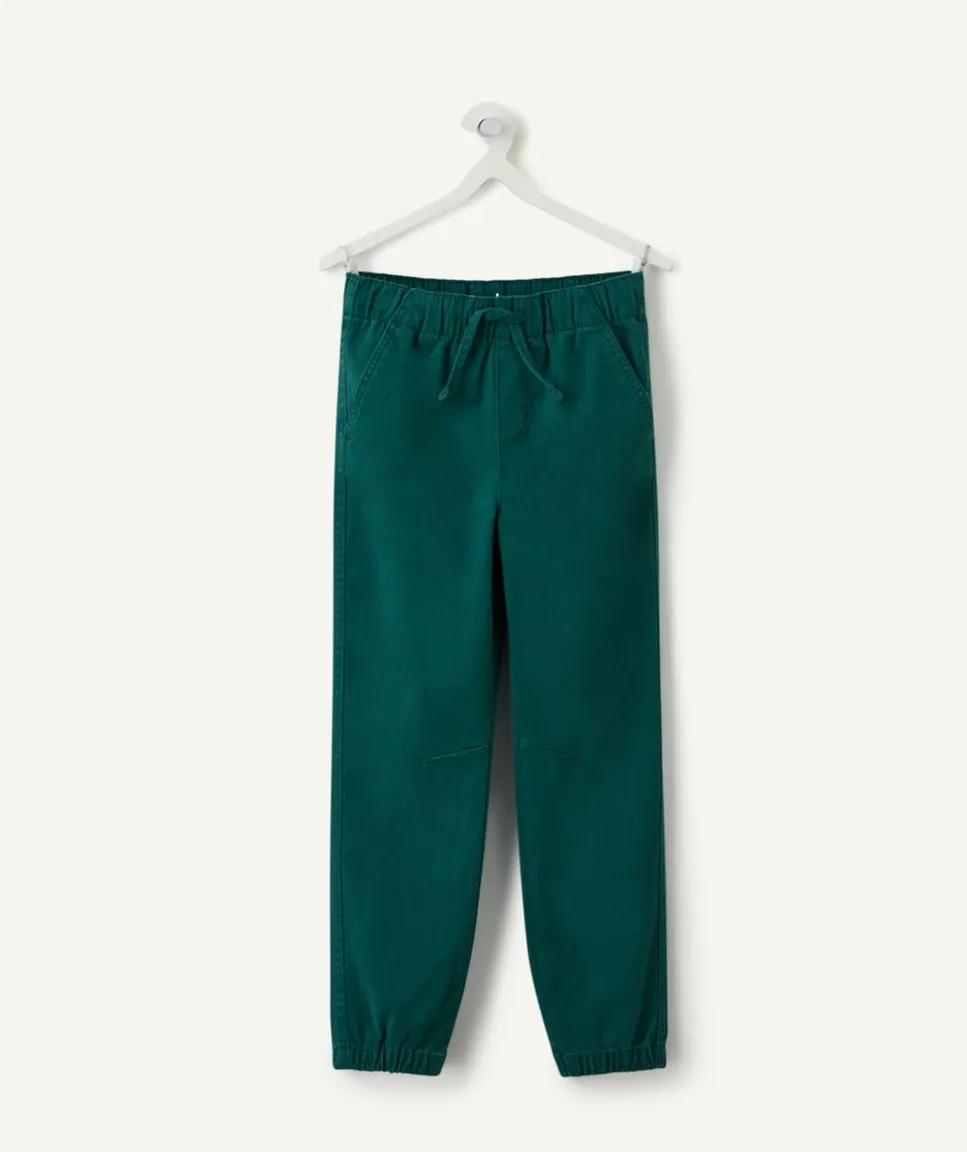 Pantalon garçon droit vert