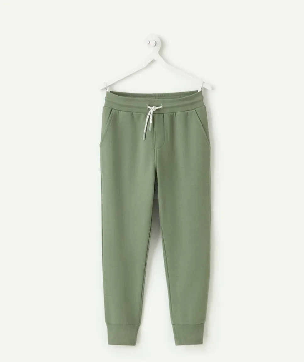 Pantalon garçon jogging vert