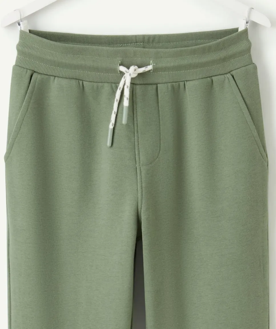 Pantalon garçon jogging vert