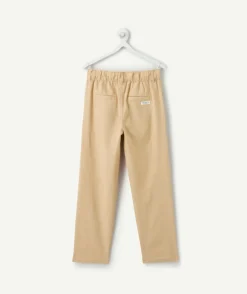 Pantalon garçon relax beige
