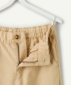Pantalon garçon relax beige