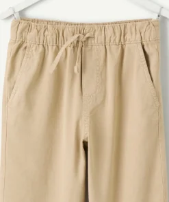 Pantalon garçon relax beige