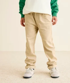 Pantalon garçon relax beige
