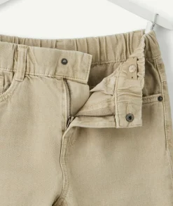 Pantalon garçon relax beige