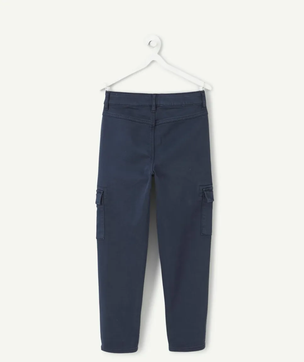 Pantalon garçon relax bleu marine