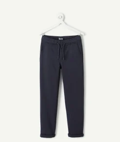 Pantalon garçon relax bleu marine