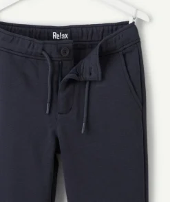 Pantalon garçon relax bleu marine