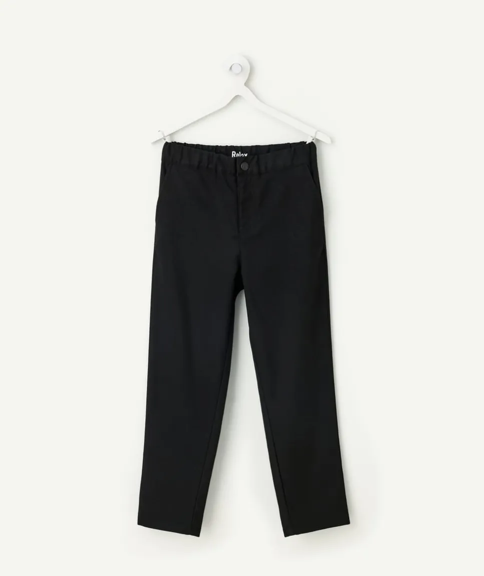 Pantalon garçon relax noir