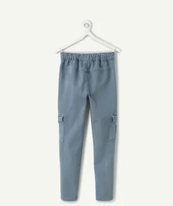 Pantalon garçon slim bleu