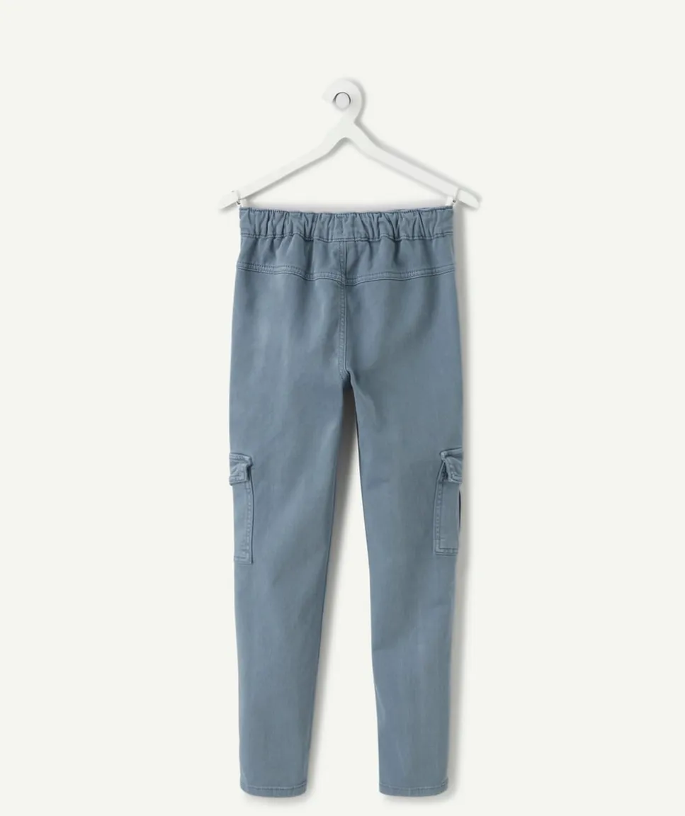 Pantalon garçon slim bleu
