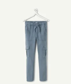 Pantalon garçon slim bleu