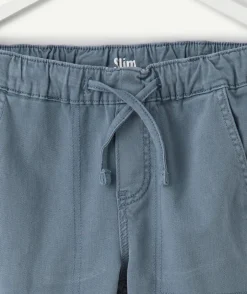 Pantalon garçon slim bleu