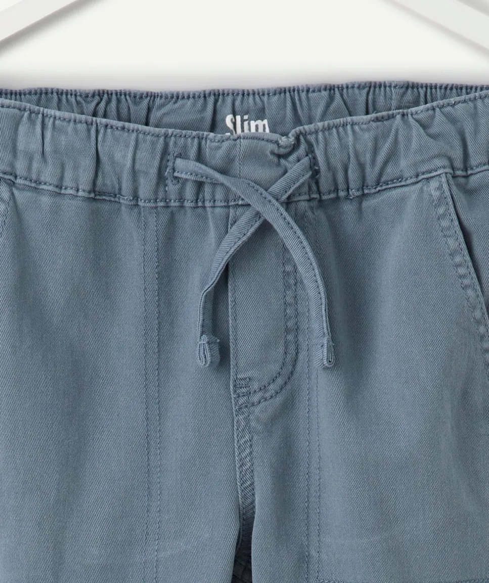 Pantalon garçon slim bleu