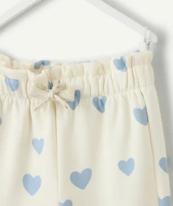 Pantalon jogging bébé fille imprimé cœurs