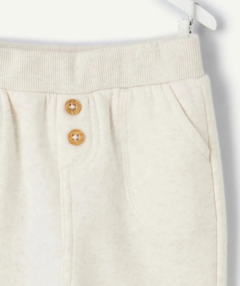 Pantalon jogging bébé garçon écru