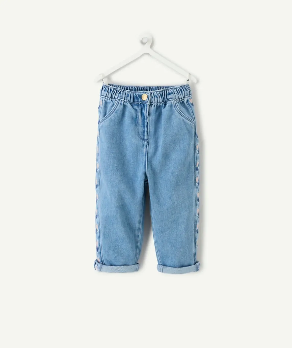 Pantalon large bébé fille imprimé cœurs