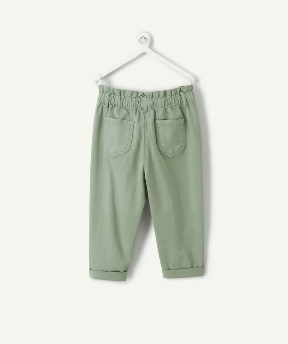 Pantalon relax bébé fille vert